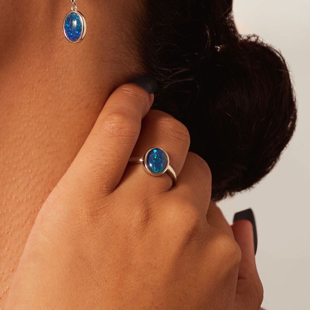 Ellipse of Flame Blue/Green